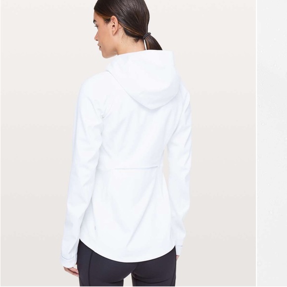 Sold- Lululemon Cross Chill jacket in white (1st release) - Picture 2 of 16
